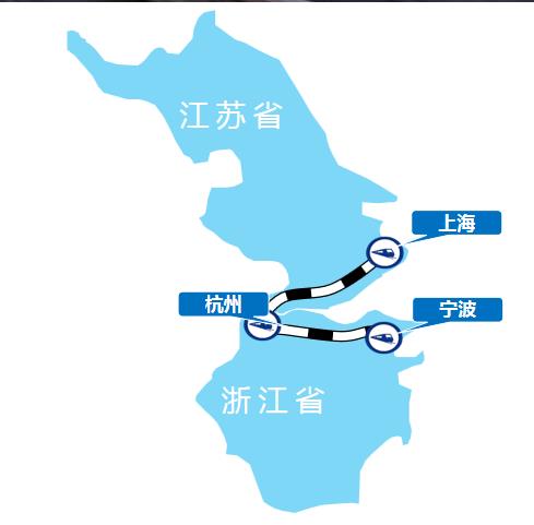 沪杭甬线高铁列车广告